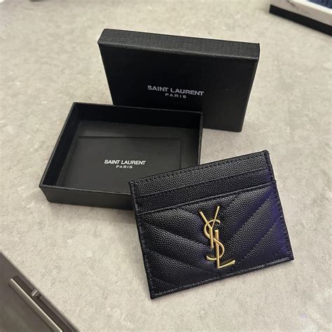 ysl card holder fake vs real|ysl card holder real or false.